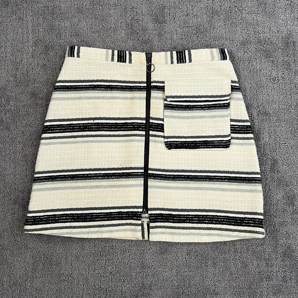 Topshop Zip Up Mini Skirt - Picture 1 of 3